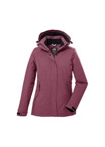 Killtec , Damen , Outdoorjacke »KOW 37 WMN JCKT« , bordeaux , 36 , 36 , Funktionsjacke mit regulierbarer, abzippbarer Kapuze