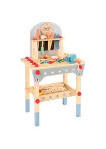 My Baby Lou Kinderwerkbank , Mehrfarbig , Holz, Kunststoff , 86-teilig , Buche, Kiefer , massiv , 30x76.5x45.5 cm , EN 71 , Spielzeug, Holzspielzeug