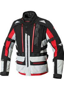 Spidi Allroad, veste en textile H2Out , couleur: Gris Clair/Rouge , taille: L