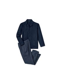 Tchibo - Flanelpizsama - férfi - méret M 48/50 - kék/csíkos