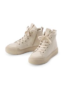 Tchibo - B&eacute;lelt bőr sneaker cipő - nő - m&eacute;ret 38 - b&eacute;zs