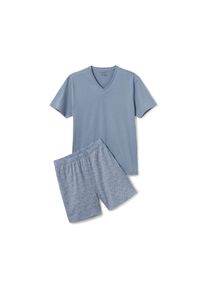 Tchibo - Rövidnadrágos pizsama - férfi - méret M 48/50 - kék/paisley