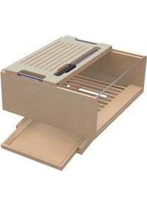 MEYER Brotbox f+AMMAvA-r BLUM LEGRABOX / HETTICH AvanTech YOU, Brotaufbewahrung, Braun