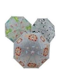 Madej, Mädchen, Regenschirm, Kinderschirm mit Pfeife Tiere Mix, Mehrfarbig