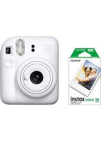 Fujifilm Fuji - Instax Mini 12 + 10 Shot bundle, Sofortbildkamera, Weiss