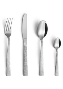 Amefa LINEN Besteckset 24-teilig, Besteck, Silber