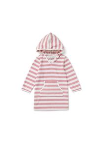 Tchibo - Kinder-Frottierponcho - Gr. 158/164 - rosa/gestreift