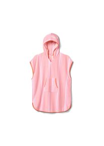 Tchibo - Frottierponcho aus Bio-Baumwolle - M&auml;dchen - Gr. 134/140 - wei&szlig;/gestreift