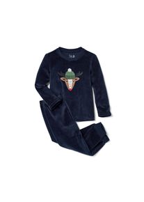 Tchibo - Kleinkind-Nicki-Pyjama - Gr. 98/104 - dunkelblau