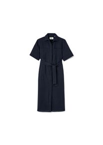 Nah/Studio Seersucker-Kleid - Baumwolle - Gr. 42 - dunkelblau