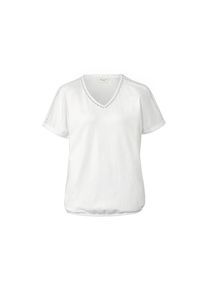 Tchibo - Blusenshirt mit Crochet-Tape - Damen - Gr. L - weiß