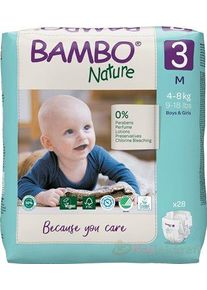 BAMBO 3 (4-8 kg) detské plienky priedušné 28 ks