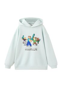 Mango Kids, Drenge, Sweatshirt 'Mine Hood', Pastelblå, Størrelse 128