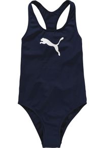 Puma, Piger, Badedragt, Navy / Hvid, Størrelse 116