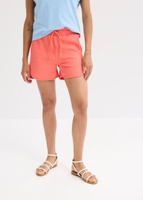 bonprix Femei Pantaloni casual scurți, 100% din bumbac organic, roz, 32/34