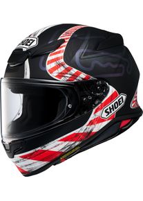 Shoei NXR2 Knee Down, kask pełnotwarzowy , kolor: Matowy Czarny/Biały/Czerwony , rozmiar: XS