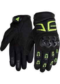 Modeka MX Top 2, gloves kids , color: Black/Neon-Yellow , size: XL