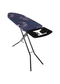 Homeware B&uuml;gelbrett, Schwarz, T&uuml;rkis, Hellblau, Textil, Ornament, 38.5x6x145.80 cm, Haushalt & Reinigung, W&auml;schepflege, B&uuml;gelbretter & Bez&uuml;ge