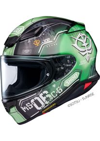 Shoei NXR2 Zaku II, full face helmet , color: Green/White/Black , size: XXS
