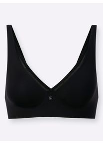 Damen Minimizer-BH ohne Bügel in schwarz ,Größe 75C, WITT, 70% Polyamid, 29% Elasthan, 1% Polyester