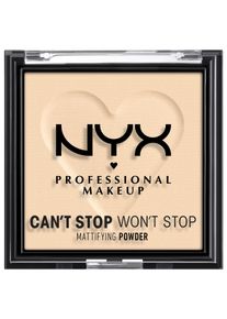NYX Puder »Professional Makeup CSWS Mattifying Powder« Verschmiert nicht, deckt zuverlässig, setzt sich nicht ab, mattierend. in beige