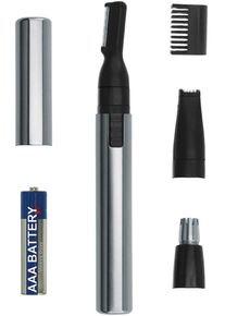 WAHL Nasen- und Ohrhaartrimmer »Micro Groomsman« 4 Aufsätze in silberfarben