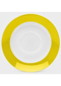 Van Well Untertasse »Vario« Porzellan, spülmaschinen- und mikrowellengeeignet, Ø 14,5 cm in gelb