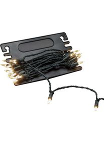 Konstsmide LED-Lichterkette &raquo;Weihnachtsdeko aussen&laquo; mit Aufroller, 40 warm wei&szlig;e Dioden in gr&uuml;n