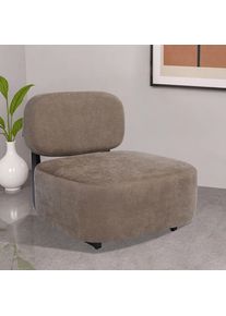 Home Affaire Loungesessel »LIORAN Designsessel mit filigranem Holzgestell«, Größe B/H/T: 73 cm x 72 cm x 85 cm