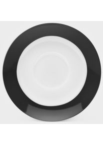 Van Well Untertasse »Vario« Porzellan, spülmaschinen- und mikrowellengeeignet, Ø 14,5 cm in schwarz-weiß