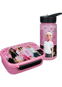 Scooli Lunchbox »Brotzeitdose & Trinkflasche, Barbie« Set, 2 tlg. mit Trinkflasche in rosa