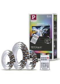 Paulmann LED-Streifen »USB LED Strip TV-Beleuchtung, Dynamic Rainbow RGB« 1 Stk.-flammig in schwarz