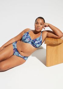 Minimizer-bikini med bygel (2 delar) - blå - storlek 46D (90) - bonprix