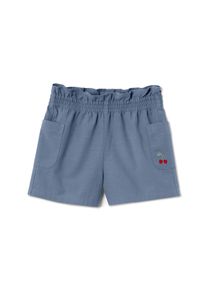 Tchibo - Šortky v štýle paper bag - pre dievčatá - veľ. 122/128 - farba: modrá