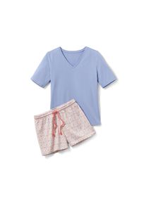 Tchibo - Krátke pyžamo - pre dámy - veľ. XL 48/50 - farba: modrá