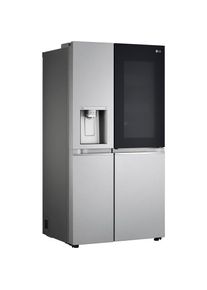 LG , Side-by-Side »GSXV90BSDE« 179 cm hoch 91,3 cm breit Craft Ice Bereiter, InstaView , silber