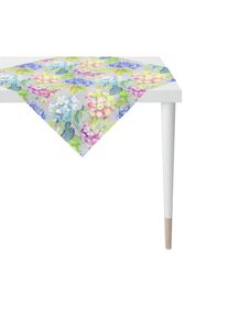 Apelt, Tischdecke &raquo;3108&laquo;, grau / mauve / gr&uuml;n, Obermaterial: 100% Baumwolle, B/L: 88 cm x 88 cm, grau / mauve / gr&uuml;n