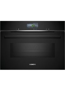 Siemens , Backofen mit Mikrowelle iQ700 »CM776GKB1« mit 1-fach-Teleskopauszug , Schwarz