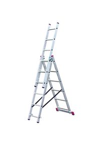 Krause , Vielzweckleiter »CORDA« , aluminiumfarben , 3x6 Sprossen