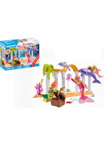 Playmobil , Konstruktions-Spielset &raquo;Meerjungfrauen-Schatz mit Delfinen (71861), Princess Magic&laquo; Made in Europe, bunt, Konstruktions-Spielset