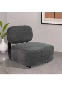 Home Affaire , Loungesessel »LIORAN Designsessel mit filigranem Holzgestell« , anthrazit