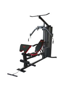 Motive Fitness by U.N.O. , Kraftstation »Multi-Gym Competition« 10 Gewichtsblöcke Seilzug, Butterflystange, Latzug, Ruderfunktion und mehr, max....