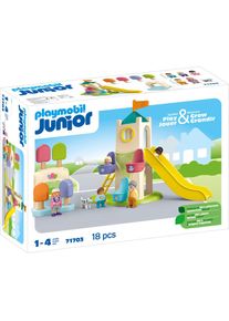 Playmobil , Konstruktions-Spielset &raquo;Erlebnisturm mit Eisstand (71703), JUNIOR&laquo; Made in Europe, bunt, Konstruktions-Spielset