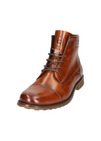 Bugatti, Damen, Winterstiefelette Schn&uuml;rboots, Stiefelette, mit w&auml;rmendem Fleecefutter, cognac, 46, cognac, Elegante Winterstiefelette mit gl&auml;nzendem 
