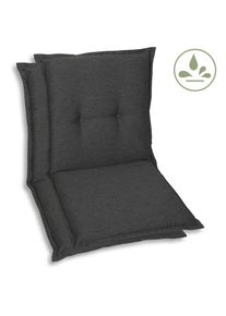 GO-DE , Sesselauflage »TOPSELLER!« nieder, wasserabweisend , anthrazit , Bezug: 100% Polyester