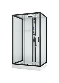 Sanotechnik , Komplettdusche »BOSTON« , schwarz