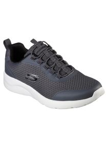 Skechers , Damen , Slip-On Sneaker »DYNAMIGHT 2.0« , dunkelgrau , 41 , 41 , Sportiver Sneaker mit elastischem Gummizug für schnelles Reinschlüpfen