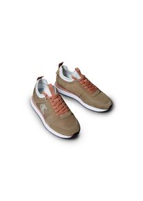 Calvin Klein Jeans , Damen , Slip-On Sneaker »RETRO RUNNER SOCK LACEUP MIX MAT« , taupe-altrosa-grau , 39 , 39 , Sportiver Runner-Keilsneaker zum...