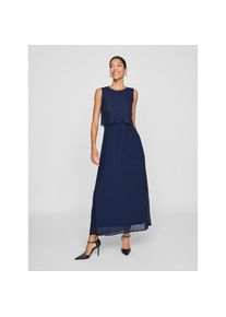 Vila , Damen , Maxikleid »VIMILINA LACE DRESS - NOOS/DC« , Navy Blazer , N-Gr , 42 -N-Gr , 42 , Ärmelloses Maxikleid von Vila