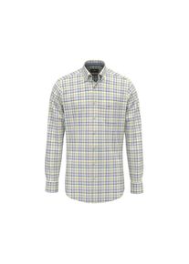 Fynch-Hatton , Jungen,Damen , Karohemd »Multicolor Washed Oxford« , pear , N-Gr , 4XL -N-Gr , 4XL , Langarmhemd von Fynch-Hatton